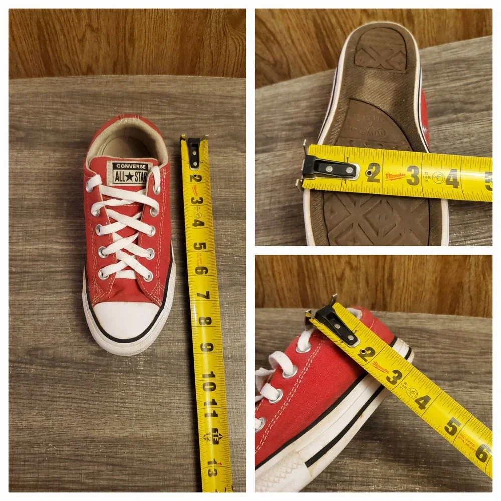 Converse All Star Street Sneakers Youth‎ Size 2 Red